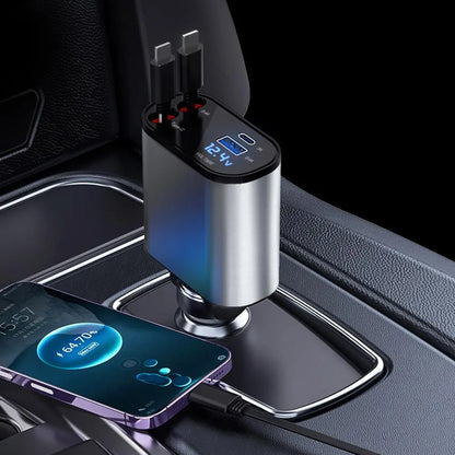 Ultimate 4 IN 1 Dual Retractable Car Charger